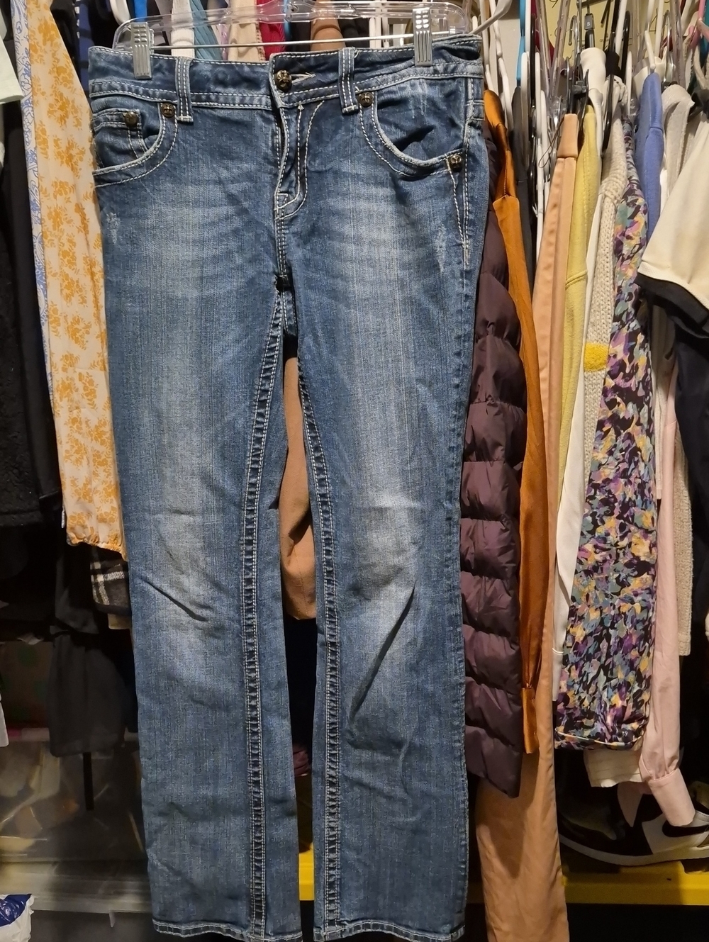 Miss Me Women's Medium Blue Boot-Cut Jeans